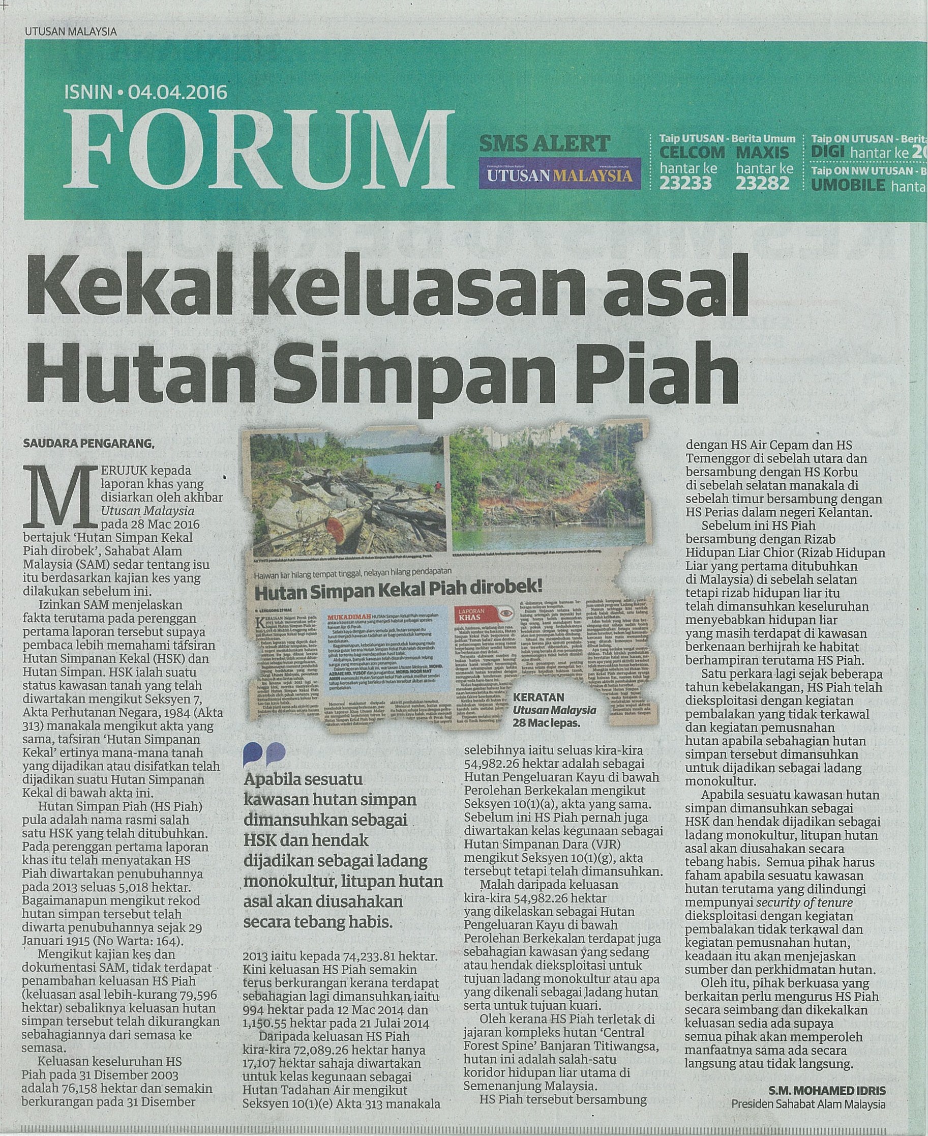Contoh Surat Permohonan Pelepasan Kawasan Hutan - Contoh 